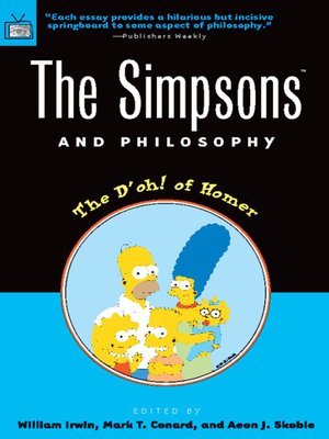 cover image of The Simpsons and Philosophy